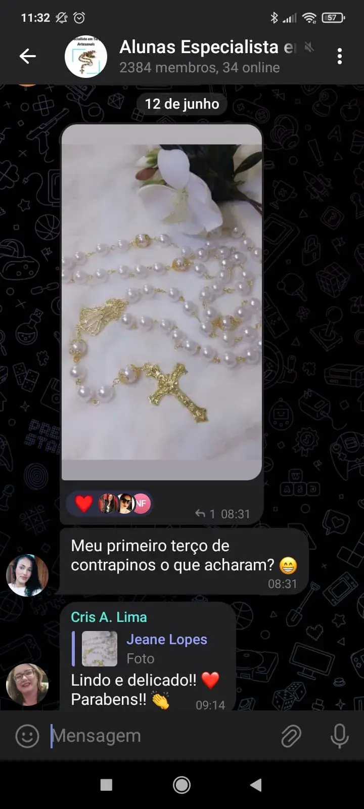 Depoimento 1 — aluna Especialista em Terços